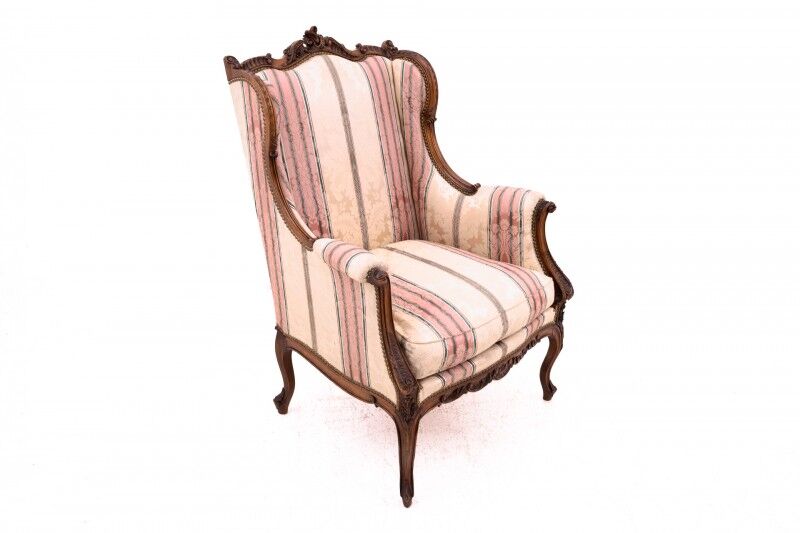 Wingback chairs, France, circa 1900