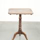 Antique English oak tilt top table from the 19th century in a unique shape