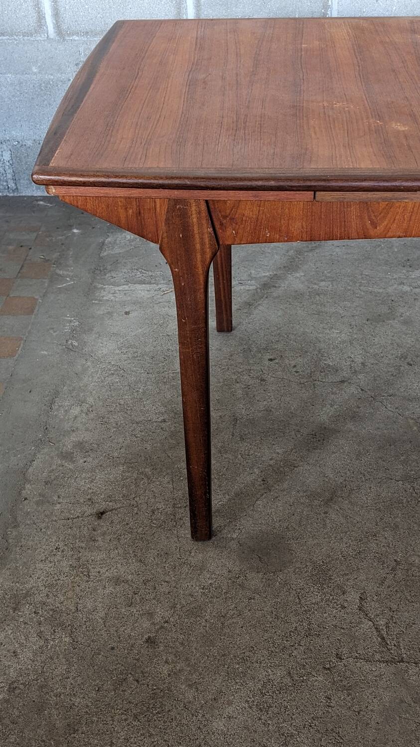 Table scandinave vintage avec rallonges