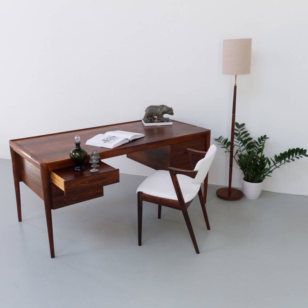 Lampadaire danois en palissandre du milieu du siècle, années 1960