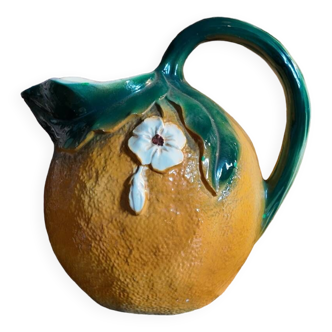 Orange-shaped pitcher - Barbotine