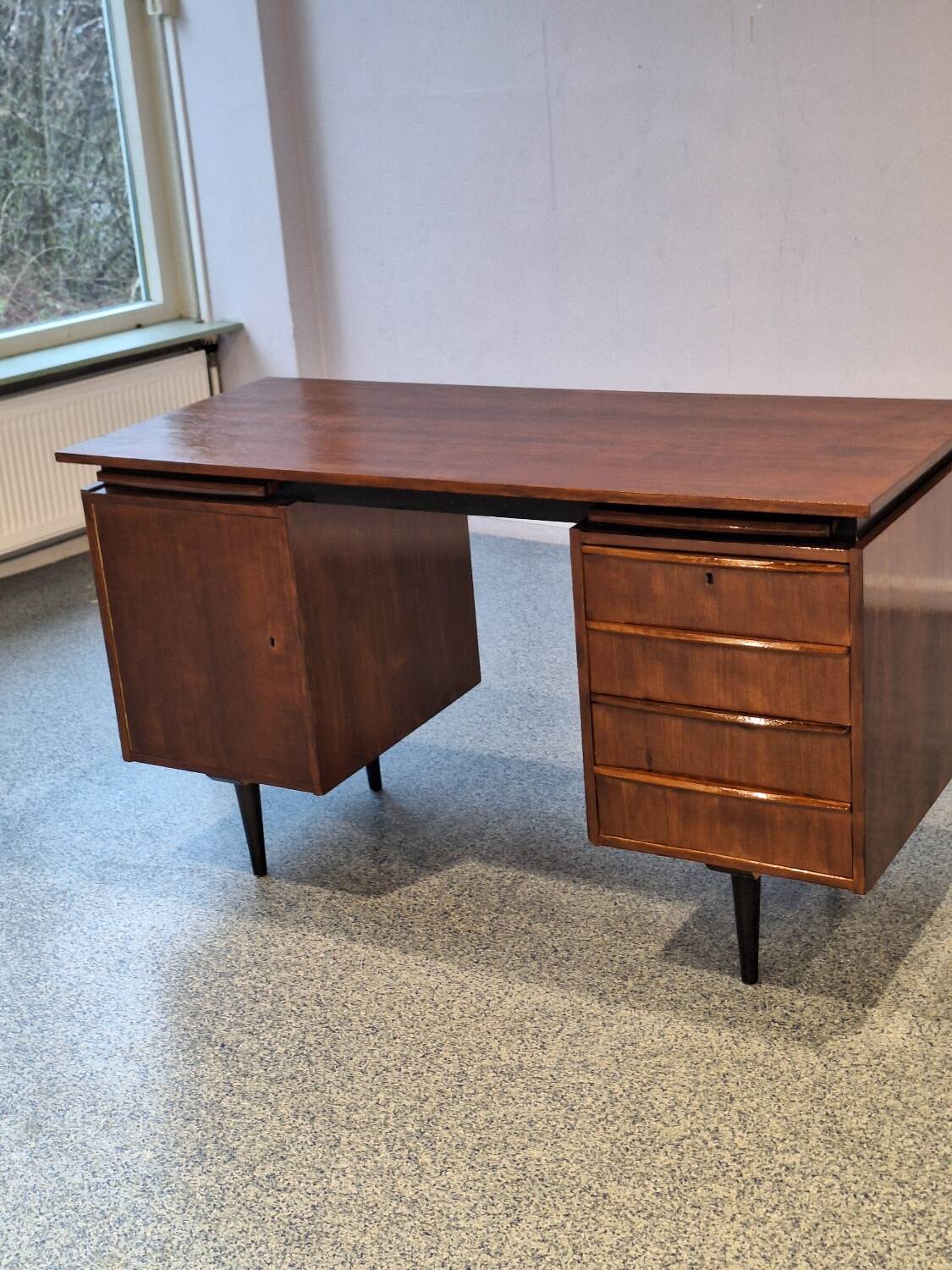 Teak desk by Cees Braakman for Pastoe from the 1960s