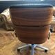 Office chair 1970 Stoll /Giroflex in black leather by Karl Ditter