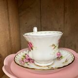 Vintage Royal Albert June porcelain cup and saucer, English manufacture