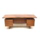 Large rosewood boomerang desk / executive desk from the 1960s