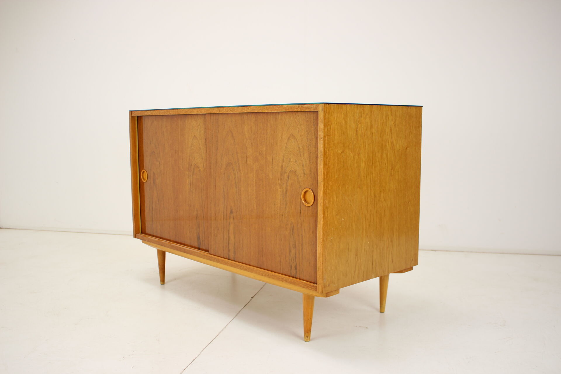 Mid-century upcycled cabinet on high gloss, 1960's