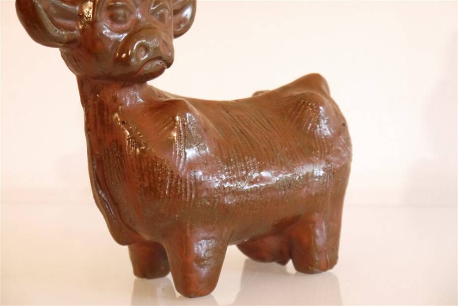 Ceramic bull by Lars Bergsten 1960