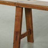 Banc de couloir brocante français / banc pour la table à manger avec un super look