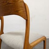 Series of 4 Baumann sleigh chairs from the 60s/70s