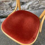 4 chairs Bentwood restaurant armchairs vintage 80s French bistro bentwood a