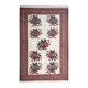 Tapis Kilim Afshar Sumakh couleur crème, motif floral, fait main en laine, 212 x 120 cm