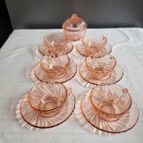 Rosaline cups and sugar bowl