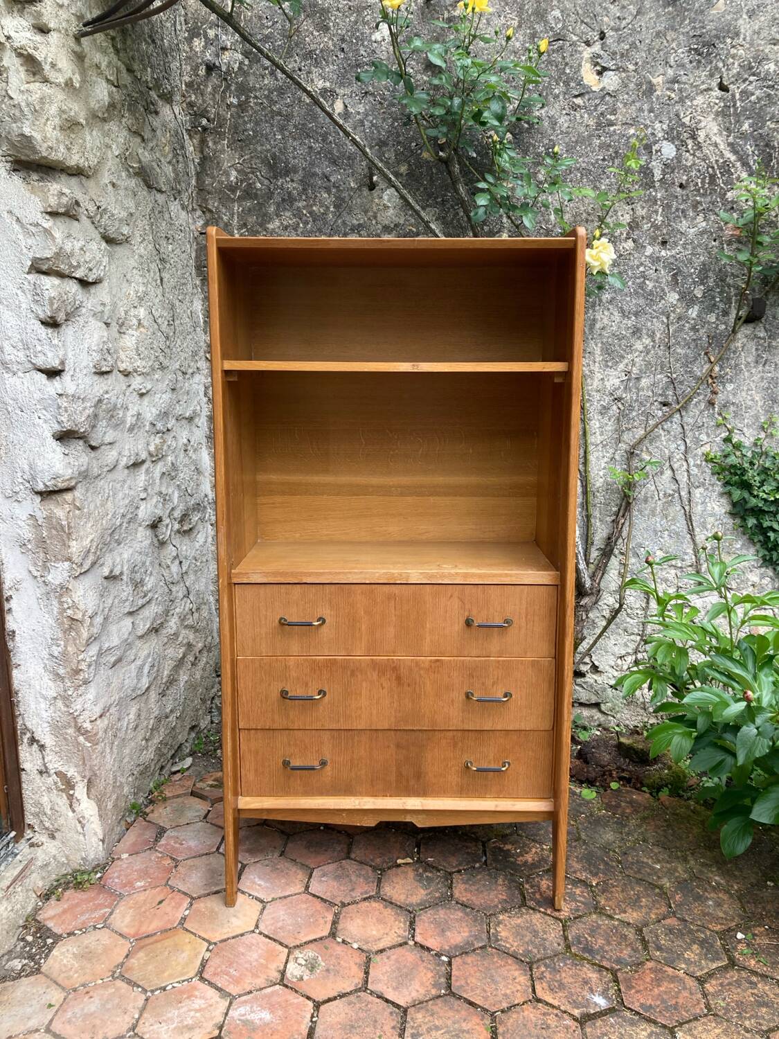 Vintage bookcase shelf