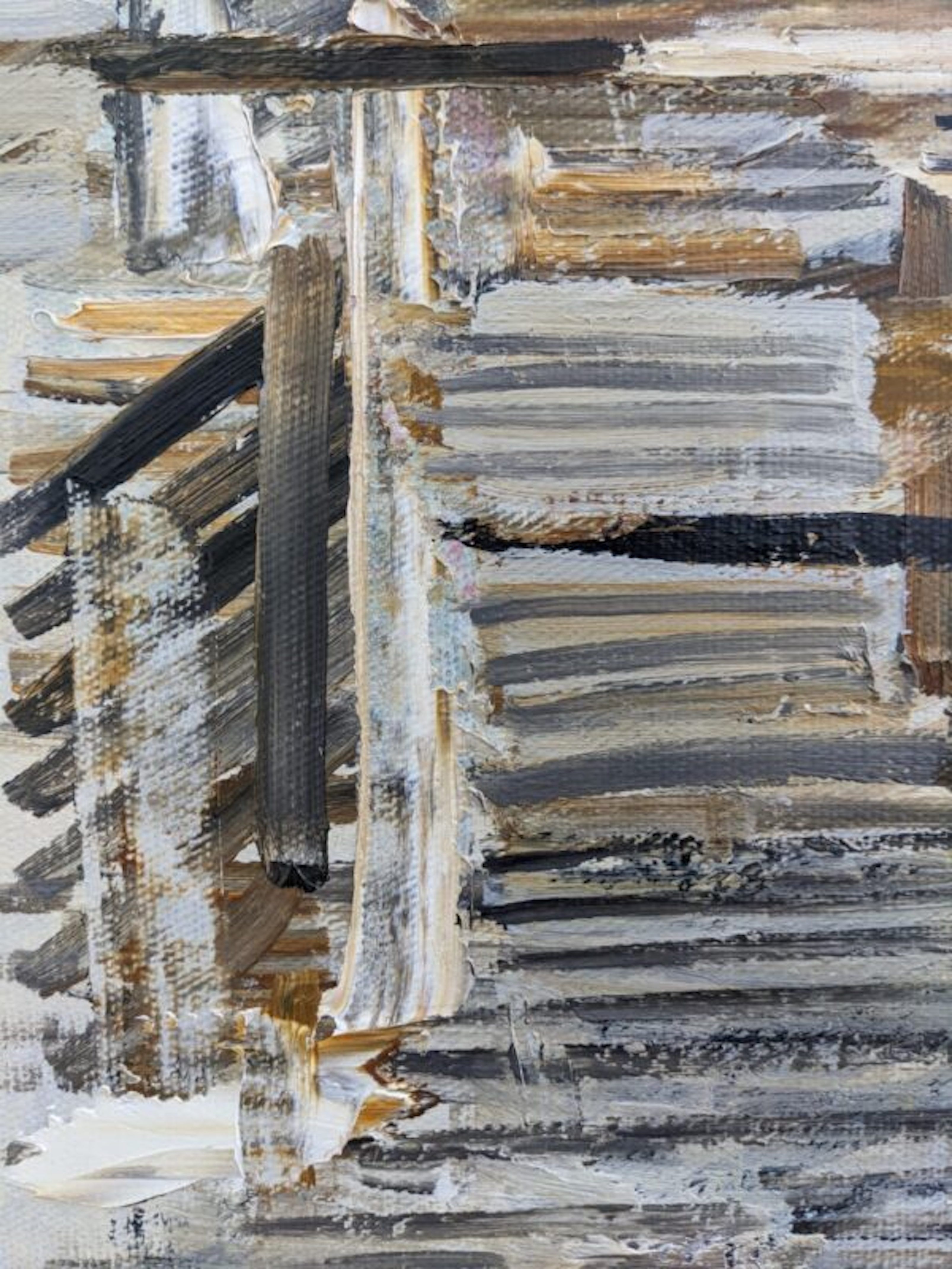 1964 Mid-Century Modern "Forest" Swedish Vintage Abstract Oil Painting, Framed