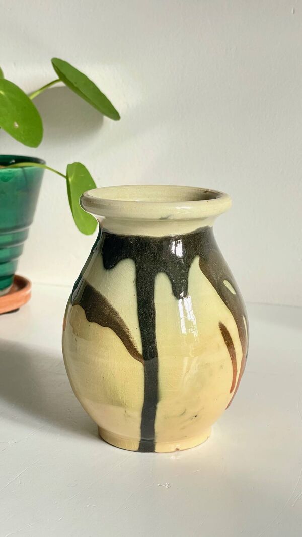 Vase en céramique vintage Aegitna Vallauris France