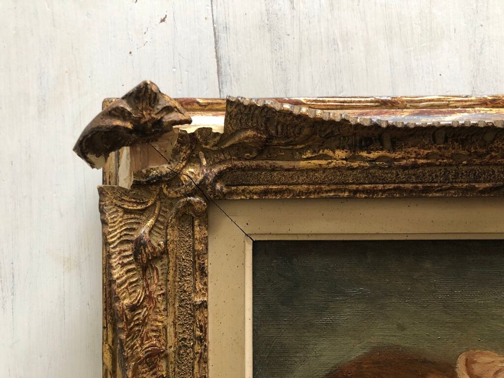 Table: school of the 19th: Portrait of a child