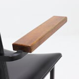 Set of 2 minimalist armchairs dutch design 1960s