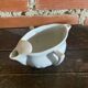 Double Sauce Boat Antique PILLIVUYT Gras & Maigre White Porcelain #D