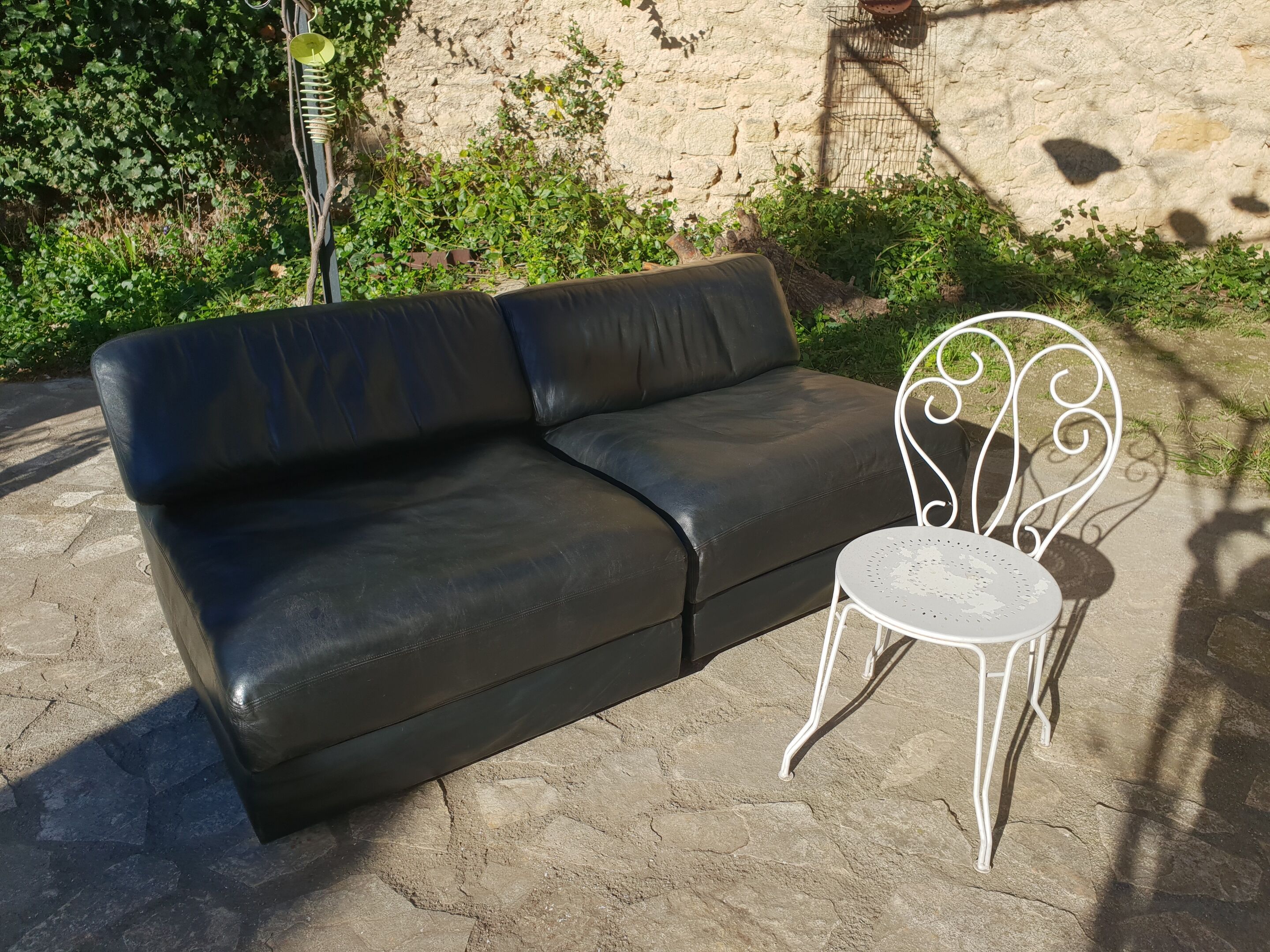 Pair of drivers in black leather