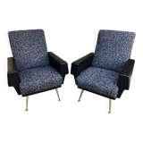 Pair of armchairs 60's