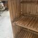 20th century woven bamboo half-moon bar