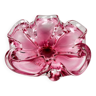 Bol en verre artistique vintage de Josef Hospodka pour Chribska Glassworks, années 1960
