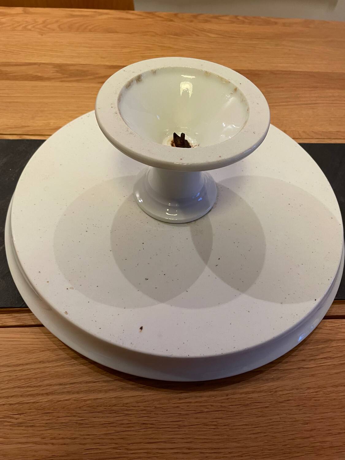 White earthenware compote bowl late 19th early 20th