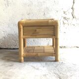 Bamboo nightstand, bamboo bedside table, side table, decoration