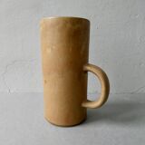 Natural tone stoneware vase