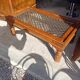 Table basse bois et fer style indien
