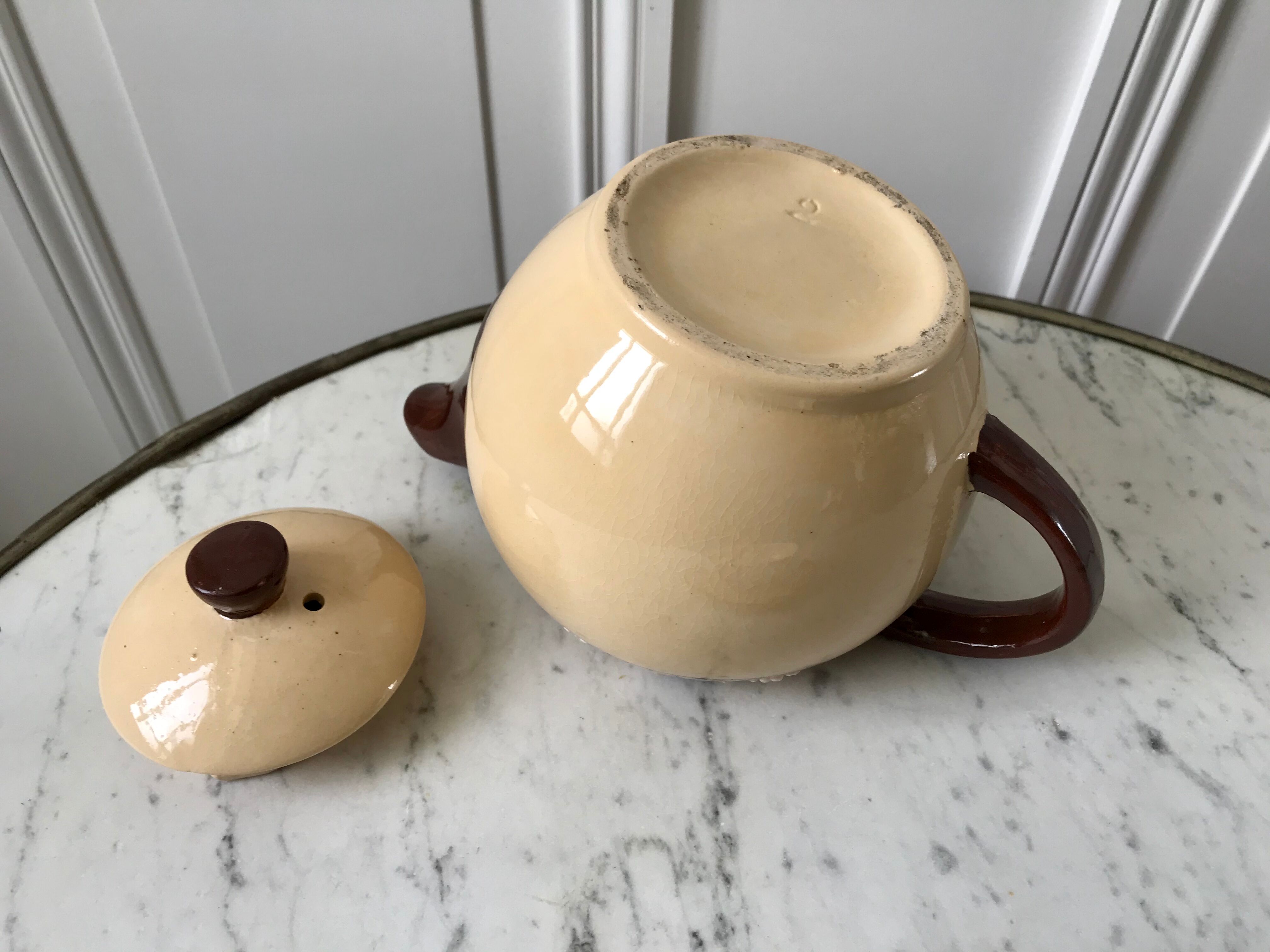 Théière et d'un déjeuner années 40/50