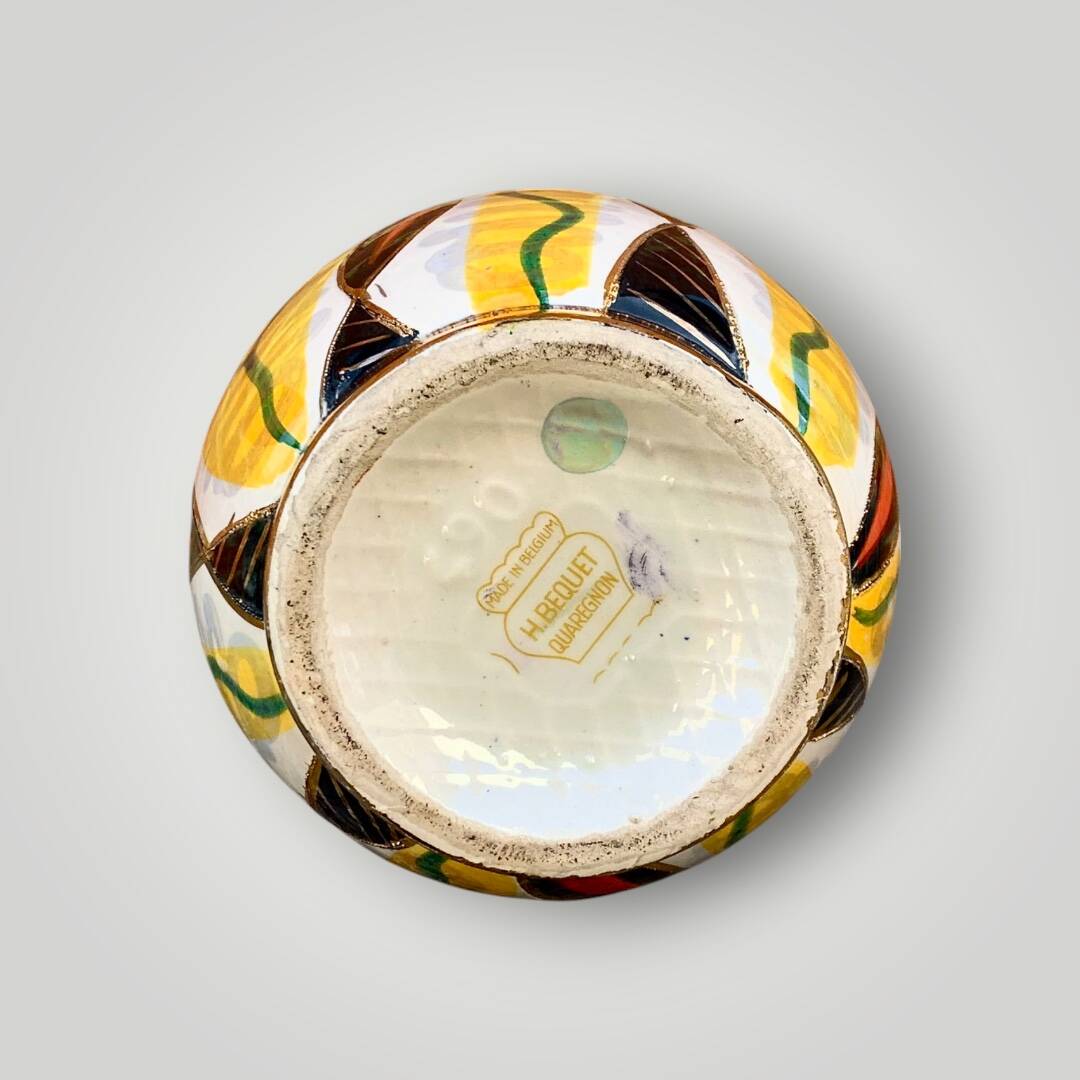 Hubert Bequet Art Deco Vase – Jupiter Decor – Model 490 – Belgium – 1950