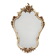 Italian Rococo Style Cream and Gilt Wall Mirror with Shell Crest, 20th Cent