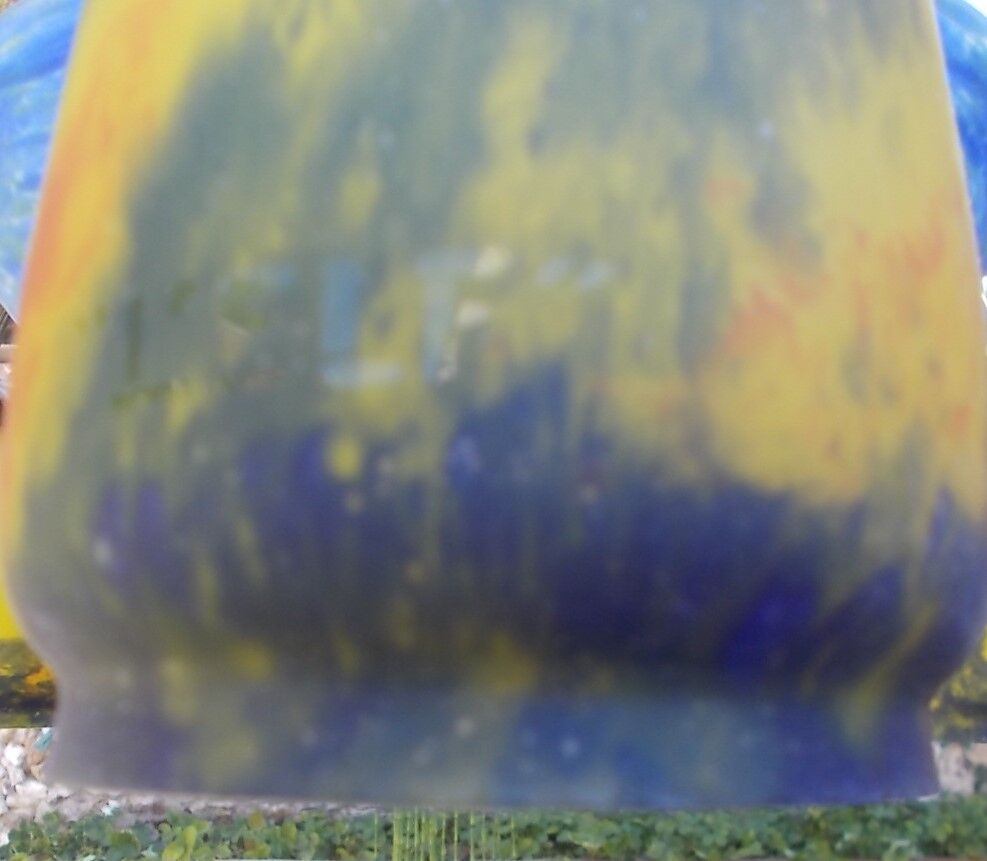 Art Deco chandelier in glass paste