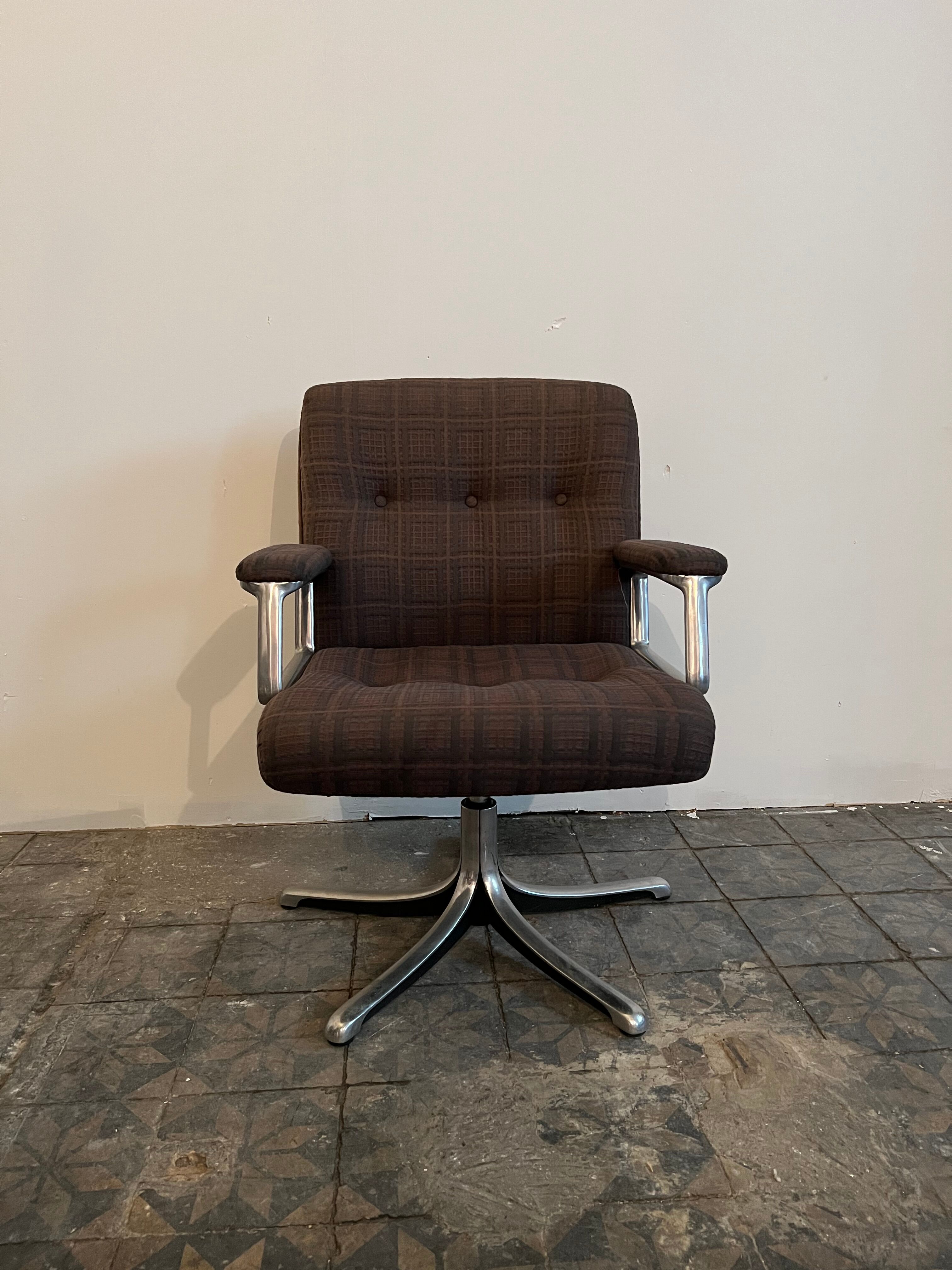 Tecno swivel office chair "p128", Osvaldo Borsani - 1960