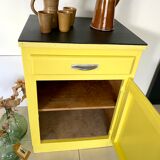 Old yellow vintage jam maker