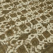 Hand-Knotted Anatolian Antique 1970s 280 cm x 376 cm Beige Wool Carpet
