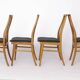 Set of 4 Vintage German Dining Chairs – 1960s/1970s Mid Century Beechwood C