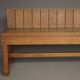 Dutch Traditionalist oak bench, Delft School. 1920s