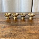 4 small bronze cups