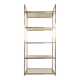 Artelano shelf in metal and smoked glass