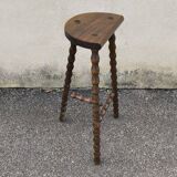 Solid wood tripod stool 1950