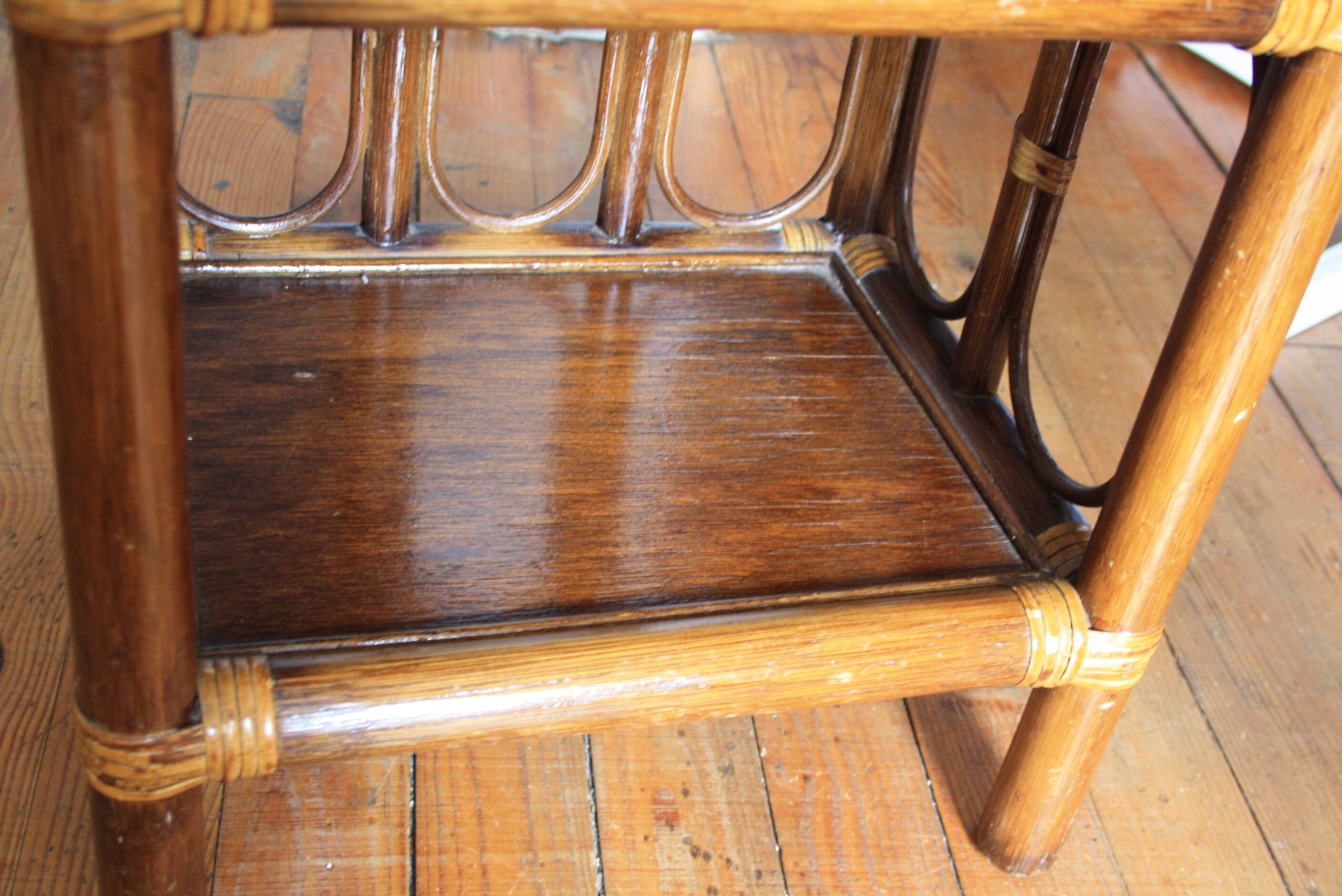 Bamboo & rattan shelf