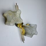 Sciolari house wall lamp, 2 fires Murano, Italy, 1970