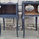 Pair of vintage bedside tables, 60s, Louis XV style, revamped