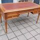 Napoleon III desk in Louis XVI style made of walnut from the late 19th century.
