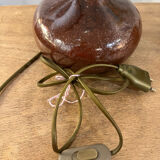 Glazed earthenware lamp base