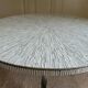 White ceramic mosaic table, Germany, 1970s, in the style of Heinz Lilienthal / Berthold Müller
