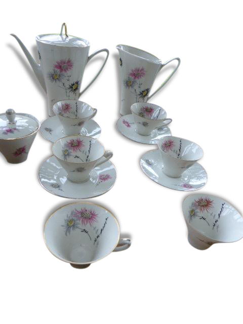 Service à Café Schirnding Vintage en Porcelaine, Allemagne