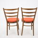 Ensemble de quatre chaises à manger Tchécoslovaquie 1965